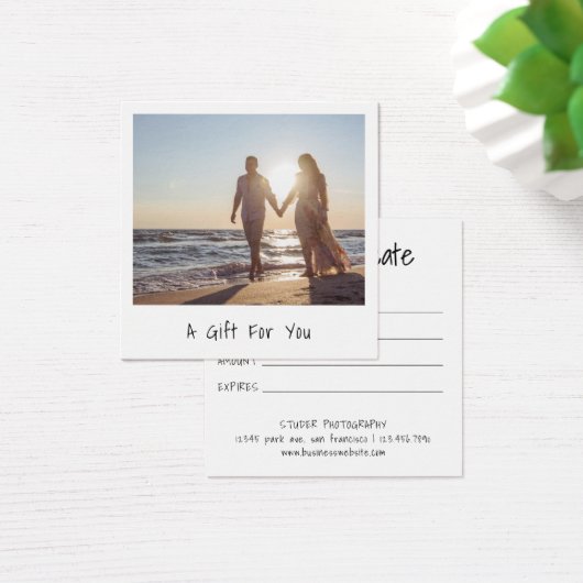 ミニマルモダンム写真ギフト券 (デスク)