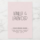 ミニマルモダンム化粧品キャンドル包装 フードラベル (シングルラベル)