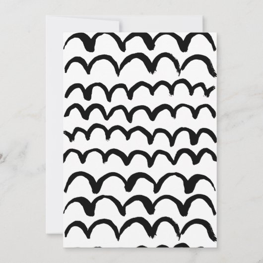 ミニマルモダンム卒業発表カード 案内状 (裏面)