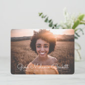 ミニマルモダンム卒業発表 招待状 (スタンド正面)