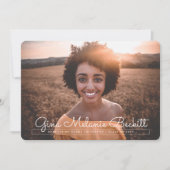 ミニマルモダンム卒業発表 招待状 (正面)