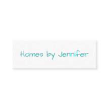 ミニマルモダンム手書きターコイズプロファイル