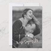 ミニマルモダンム書名クリームフォト 招待状 (裏面)