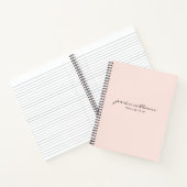 ミニマルモダンム書道ノート ノートブック (内部)