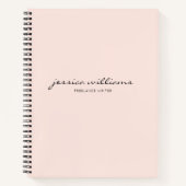 ミニマルモダンム書道ノート ノートブック (正面)