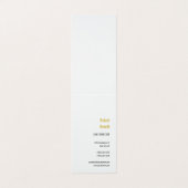 ミニマルモダンム標準金ゴールド色名 名刺 (外部フラット)