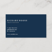 ミニマルモダンム無水色 名刺 (裏面)