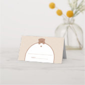 ミニマルモダンム熊のベビーシャワー プレイスカード (正面)
