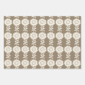 ミニマルモダンム秋の色ひまわり ラッピングペーパーシート (正面3)