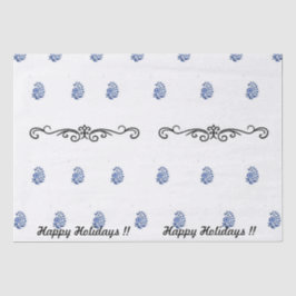 ミニマルモダンム花プリント 薄葉紙