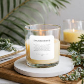 ミニマルモダンム製品の原料ラベル スクエアシール