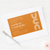 ミニマルモダンム製品包装キャンドルラベル 長方形シール (封筒)