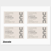 ミニマルモダンム製品包装キャンドルラベル 長方形シール (シート)