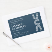 ミニマルモダンム製品包装キャンドルラベル 長方形シール (封筒)