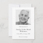 ミニマルモダンム記念撮影祈りの言葉カード 出欠カード (正面)