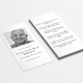 ミニマルモダンム記念撮影祈りの言葉カード 名刺