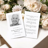 ミニマルモダンム記念撮影祈りの言葉カード 名刺