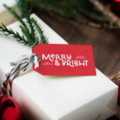 ミニマルモダンメリータイポグラフィ ギフトタグ