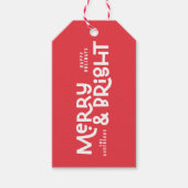 ミニマルモダンメリータイポグラフィ ギフトタグ (正面)
