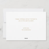 ミニマルモダンメリーBright Photo Holidayカード シーズンカード (裏面)
