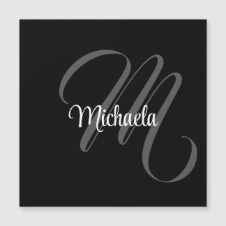 ミニマルモダンモノグラムイニシャル名