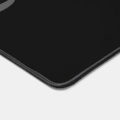 ミニマルモダンモノグラムイニシャル名 デスクマット (コーナー)