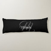 ミニマルモダンモノグラムイニシャル名 ボディピロー (裏面)