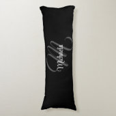 ミニマルモダンモノグラムイニシャル名 ボディピロー (正面縦)