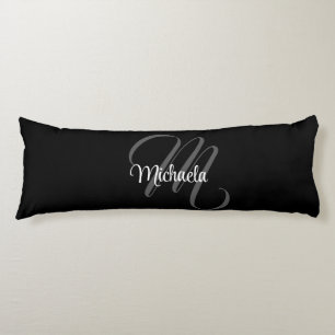 ミニマルモダンモノグラムイニシャル名 ボディピロー