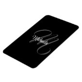 ミニマルモダンモノグラムイニシャル名 マグネット (左側)