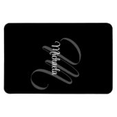 ミニマルモダンモノグラムイニシャル名 マグネット (横)