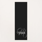 ミニマルモダンモノグラムイニシャル名 ヨガマット (正面)
