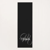 ミニマルモダンモノグラムイニシャル名 ヨガマット (裏面)