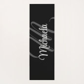 ミニマルモダンモノグラムイニシャル名 ヨガマット (裏面)