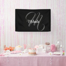 ミニマルモダンモノグラムイニシャル名