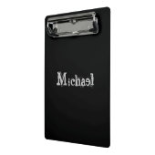 ミニマルモダンモノグラム名白黒 ミニクリップボード (アングル2)