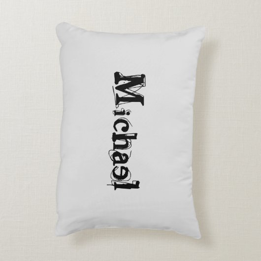 ミニマルモダンモノグラム名 アクセントクッション (裏面(縦))