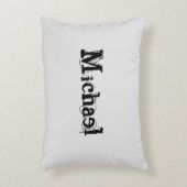 ミニマルモダンモノグラム名 アクセントクッション (正面(垂直))