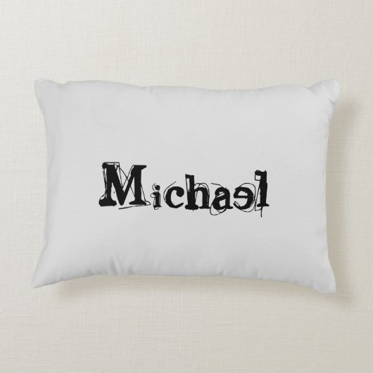 ミニマルモダンモノグラム名 アクセントクッション (裏面)