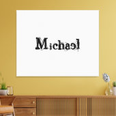 ミニマルモダンモノグラム名 キャンバスプリント (インサイチュ (リビング))