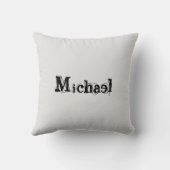 ミニマルモダンモノグラム名 クッション (裏面)