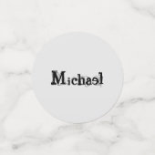 ミニマルモダンモノグラム名 コンフェッティ (スモール正面)