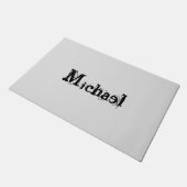 ミニマルモダンモノグラム名 ドアマット (アングル)