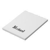 ミニマルモダンモノグラム名 ノートパッド (回転)
