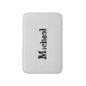 ミニマルモダンモノグラム名 バスマット (正面縦)