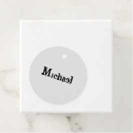 ミニマルモダンモノグラム名 フェイバータグ