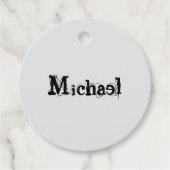 ミニマルモダンモノグラム名 フェイバータグ (正面)