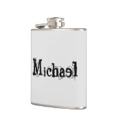 ミニマルモダンモノグラム名 フラスク (左)