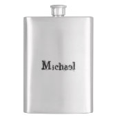 ミニマルモダンモノグラム名 フラスク (正面)