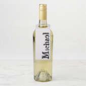 ミニマルモダンモノグラム名 ボトルネックタグ (ボトル)